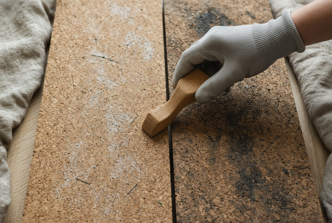 Wide pass-around between two work surfaces