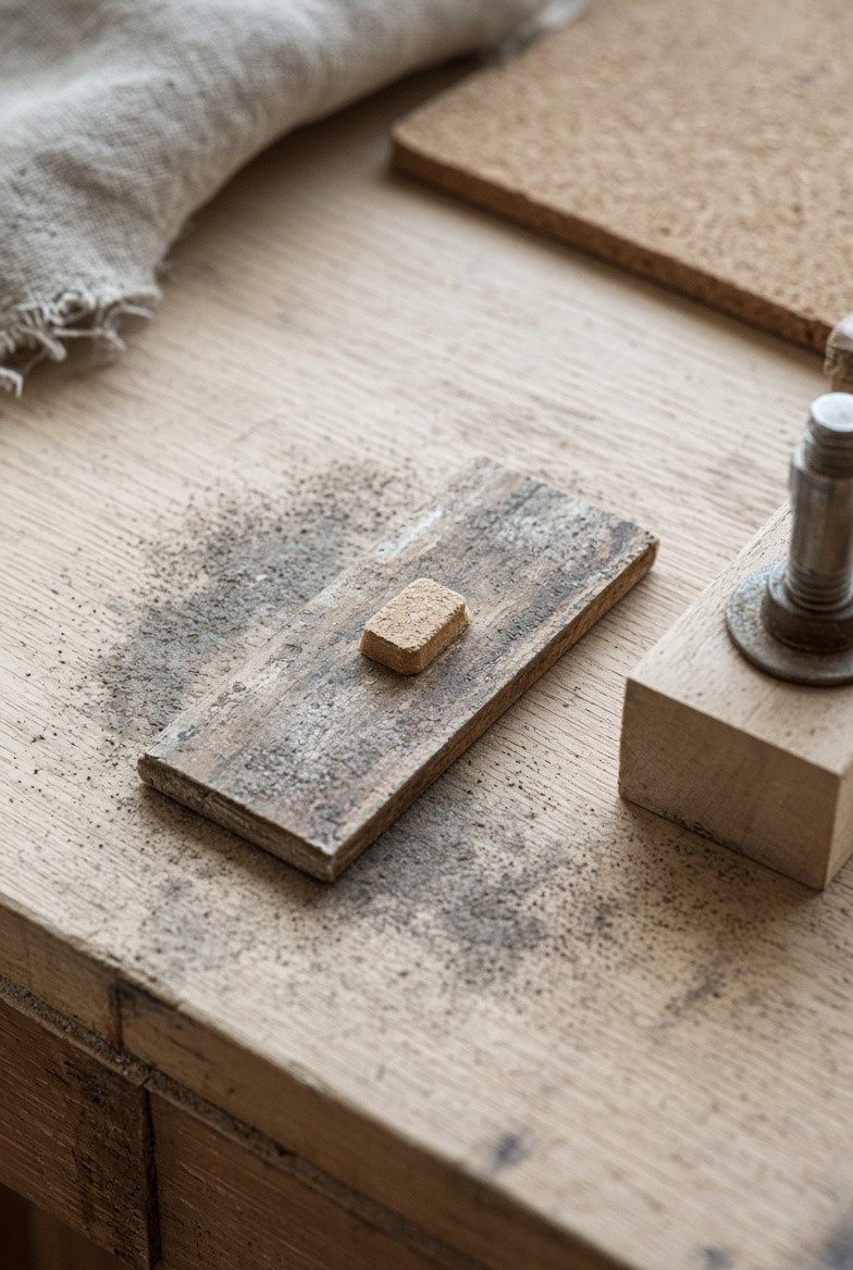 Stop point kept visible on an inert workpiece